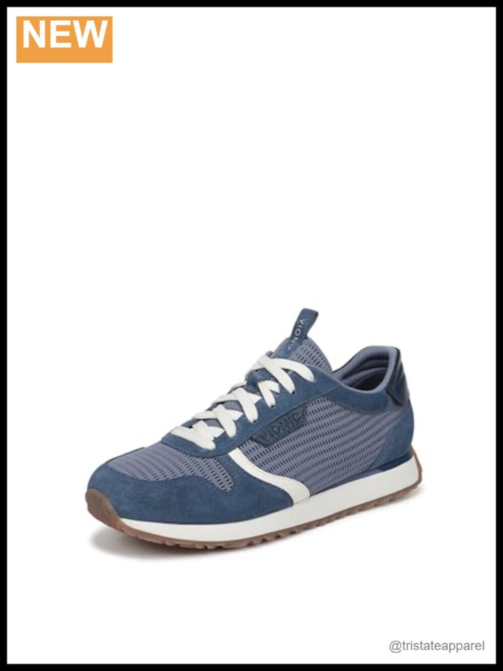 Vionic Monarch Mesh Court Inspired Athletic Sneakers Leather Lace-Up